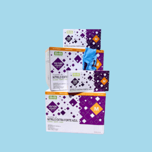 Luva Nitrilo Azul Extra Forte M